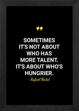 Rafael nadal quotes framed - nadal,