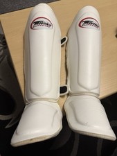Twins Double Padded Shin Guards Muay Thai Shin Pads Kickboxing Leg UK Size XL