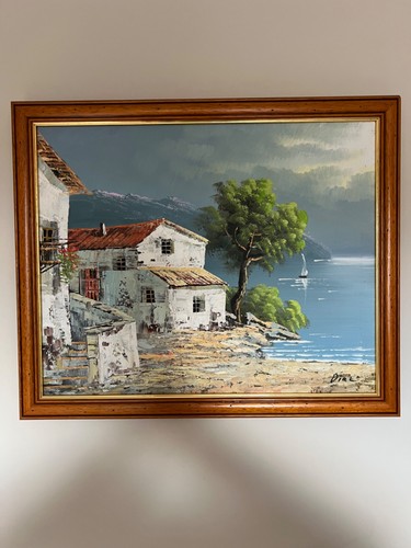 Vintage mid century framed - vintage,