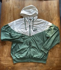 Men’s Vintage Nike Windrunner Sportswear Medium Jacket Full-Zip Green x White