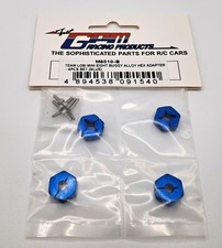 GPM Aluminum Blue Hex Adapter Set for Losi Mini Eight 8ight