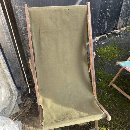 Vintage wooden deck chairs 3 - chairs, x