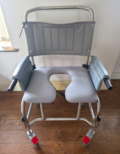 Shower wheelchair with padded - with,