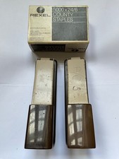 Two vintage staplers rexel - two,