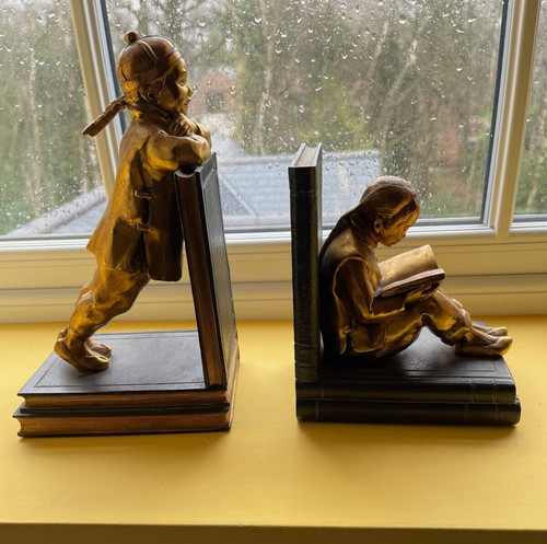 Pair antique bookends - of,