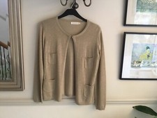 La P’tite Etoile Paris UK 12 Gold Lurex Cardigan Size 1 Small B36” L 24” BNWOT  