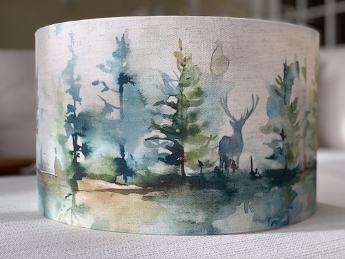 Stag lamp shade teal - shade,