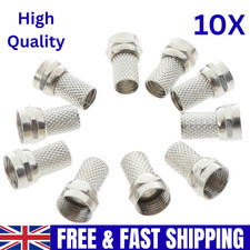 10 X F CONNECTOR SCREW ON PLUG