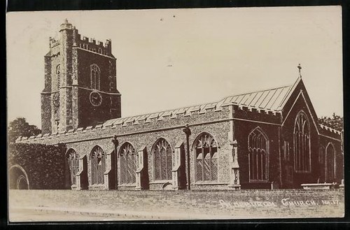 Aldeburgh church postcard - aldeburgh,,