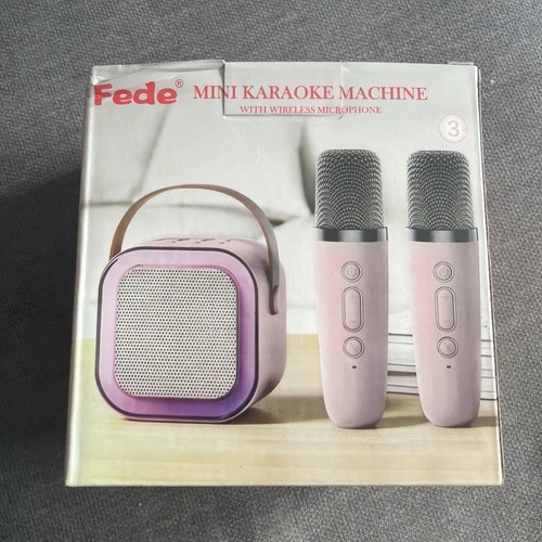 Fede mini karaoke machine with - karaoke,