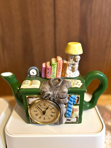 Vintage novelty clock teapot - vintage,