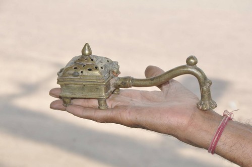Old brass handcrafted unique - handcrafted,