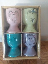 FUNNY FACE EGG CUPS - Set Of