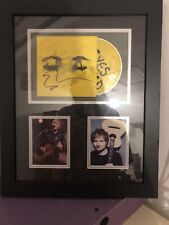 RARE Ed Sheeran Closed Signed CD Album Cover + COA + FRAMED AUTOGRAPH