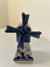 Vintage Delft Blue Windmill
