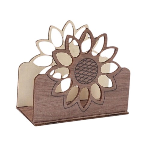 Wooden napkin holder - napkin,