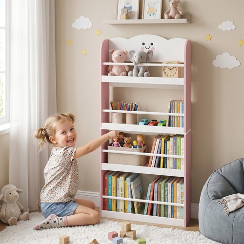 Kids bookshelf wall - kids, wall-mounted
