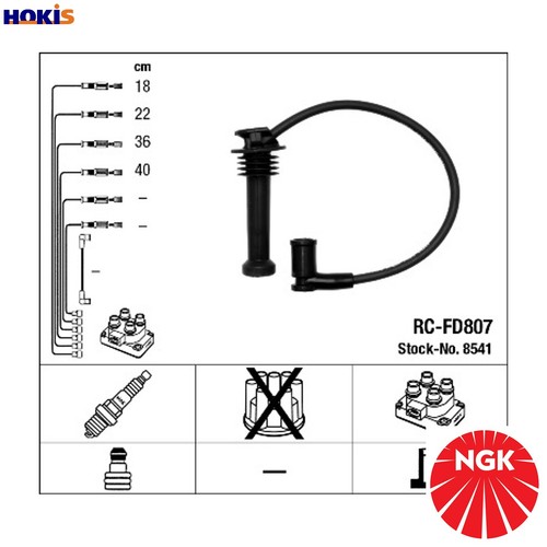 Ignition cable kit 8541 for - cable,