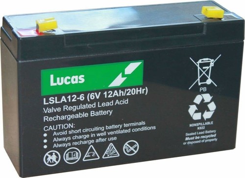 Lucas 12ah rechargeable - 6v,