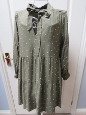 Zara Pussy Bow Mini Dress Size