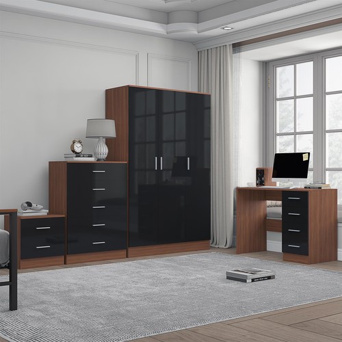 Reflect gloss 4pc bedroom set - gloss,