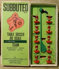 1970's Vintage LIVERPOOL FC Subbuteo C100 .00 Scale Football Red Team Set (B35)
