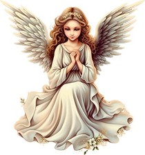 Silver christmas angel wall - silver,