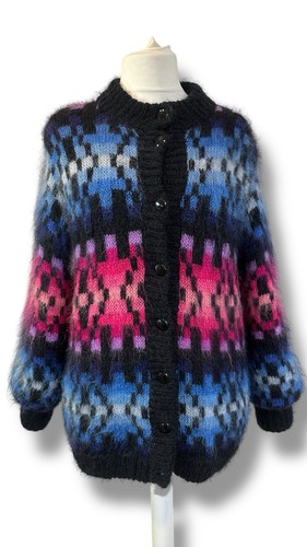 Vtg fluffy mohair lined - vtg,