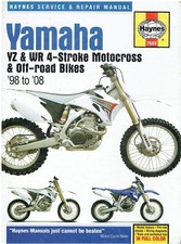 YAMAHA YZ250F YZ400F YZ426F YZ450F WR250F WR400F WR426/450F '98-08 REPAIR MANUAL