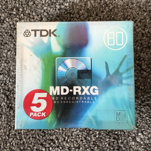 Tdk rxg80ec minidisc 80 - tdk, md-rxg80ec