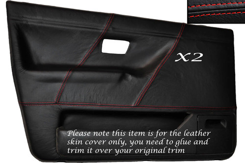 Red stitch front - 2x, door