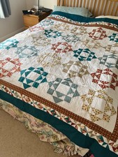 Handcrafted, new and original quilt, UK King size from smoke-free home 