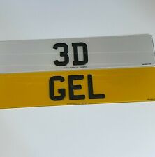 3D Gel Number Plates Front and Rear with Imperfections