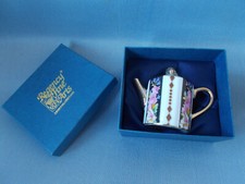 Regency Fine Arts Miniature Gilded Teapot R37688 Boxed, Unused, New Old Stock