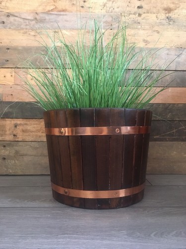 Vintage coopered oak copper - vintage,