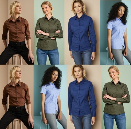 Ladies womans fitted - fitted, shirt
