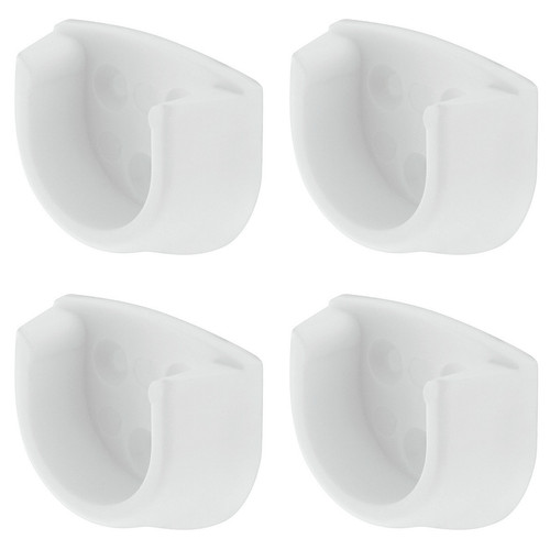 White rail end - end, supports