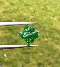 6 Ct Carved Tsavorite Garnet/Natural/No Treatment