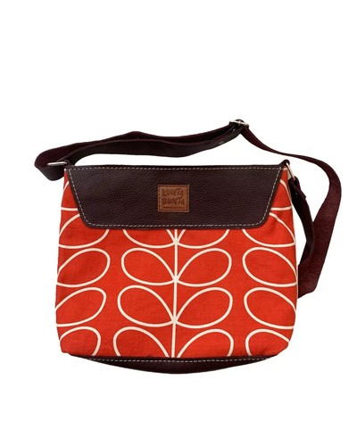 Orla kiely orange fabric - kiely, fabric,soft