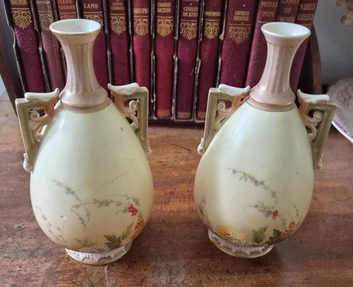 Pair royal worcester design - pair, of
