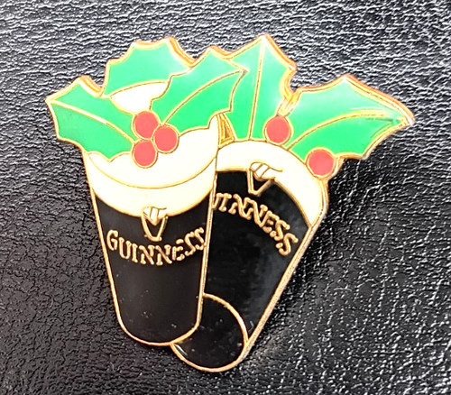 Enamel guinness christmas - enamel,
