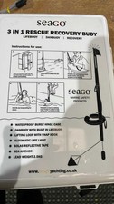 SEAGO  3 IN 1 RESCUE RECOVERY BUOY DANBUOY YACHT BOAT MARINE
