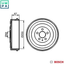 2x BRAKE DRUM 0 986 477 144