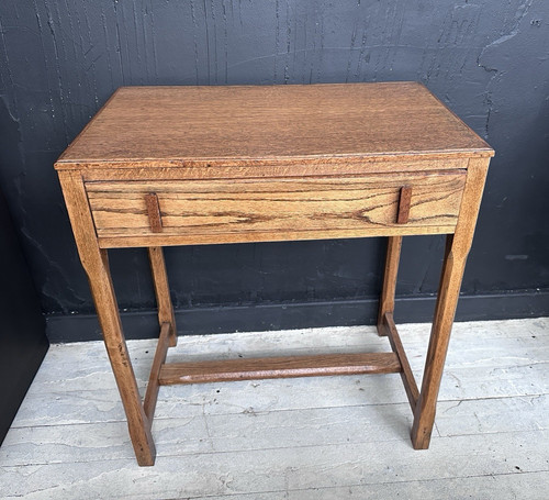 Solid oak side table small - side, table/small