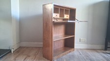 Delightful 1960's ODHAMS of LONDON Solid Oak  Mid-Century Bookcase Bureau