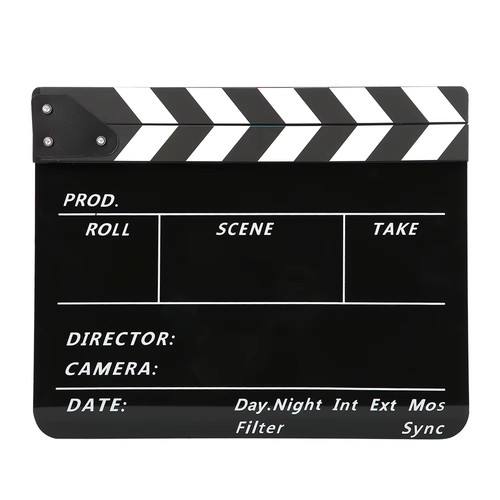 Acrylic 30x25cm clapperboard - acrylic,