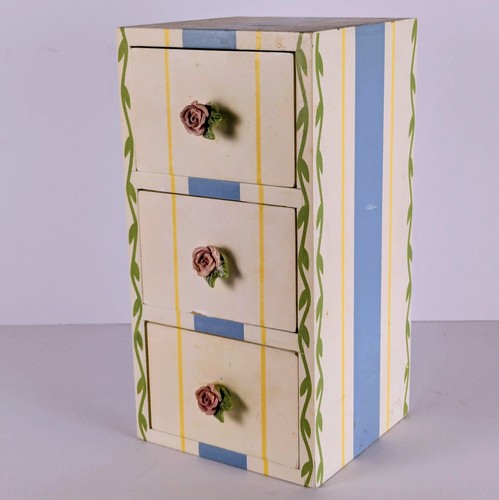 Vtg floral mini drawer - mini,