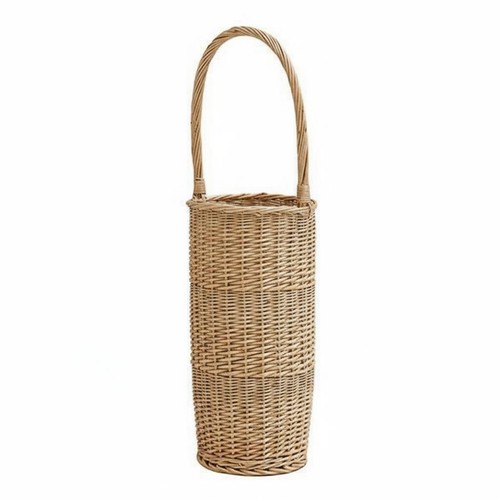 Woven wicker umbrella stand - woven,