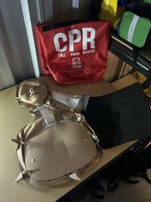 Mini Anne CPR AED Training Kit with Inflatable Manikin, Trainer, First Aid.