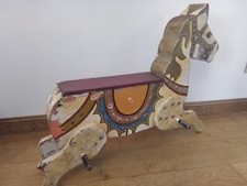 Antique Wooden  Fairground Carousel Horse Ride